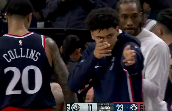 加兰超远三分助快船首节领先马刺